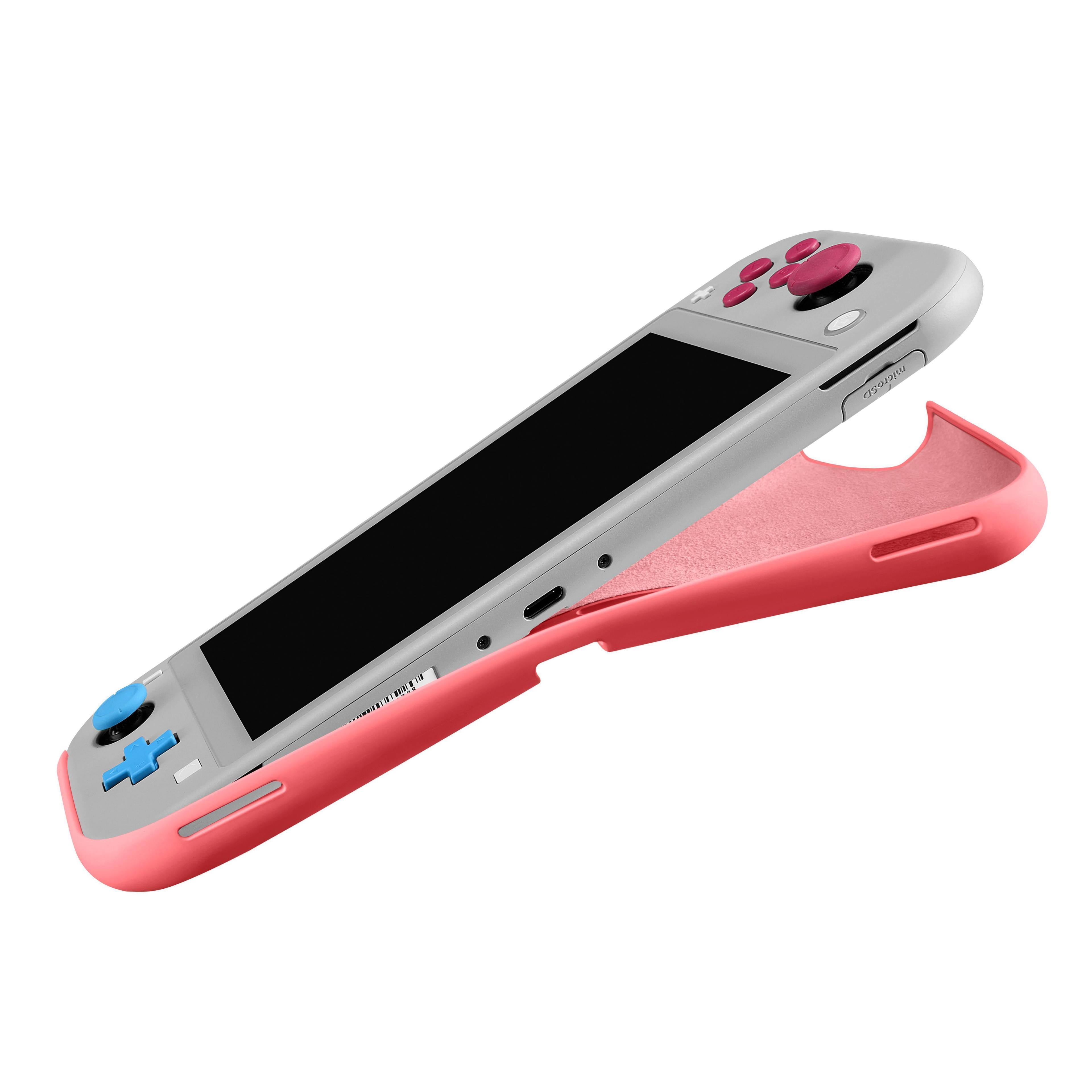Tomtoc - Caracasa De Silicona Para Nintendo Switch Lite- Rojo Coral-1