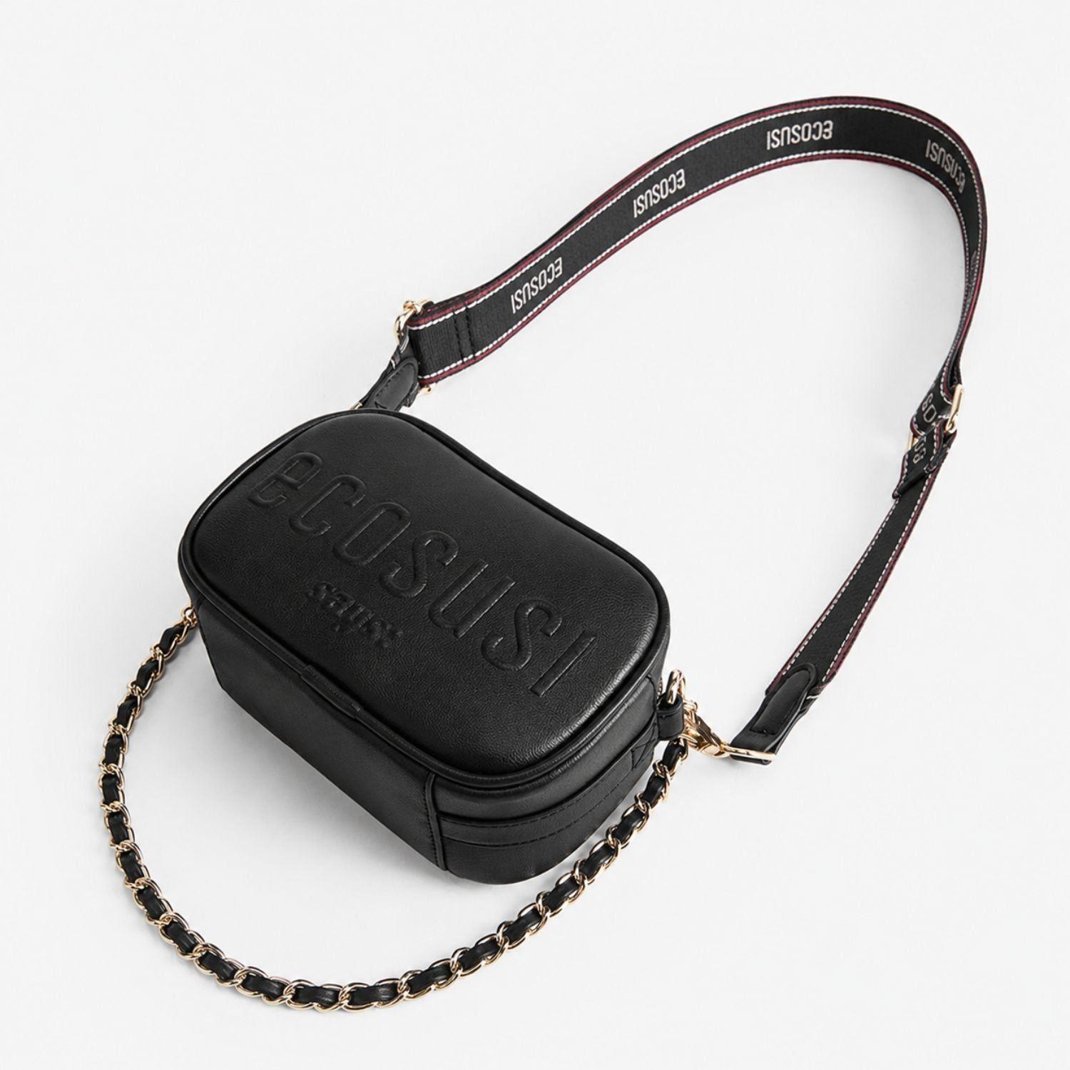 Ecosusi Mini Bandolera Cruzada Zoe de 1.2L Negro-5