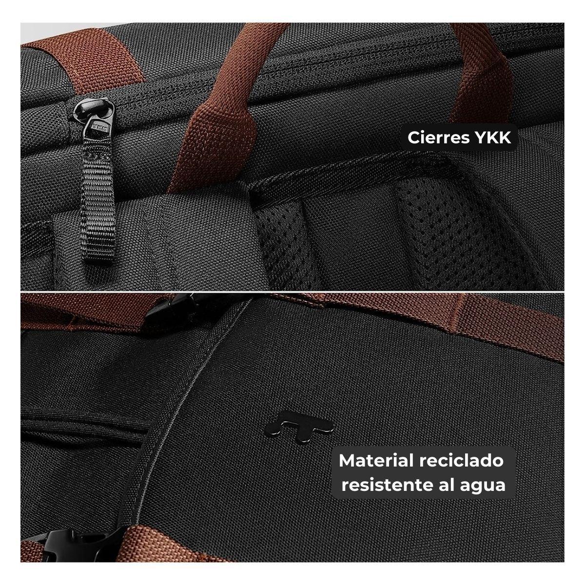 Tomtoc Mochila VintPack-A1 17L para Macbook 16" - Negro-4