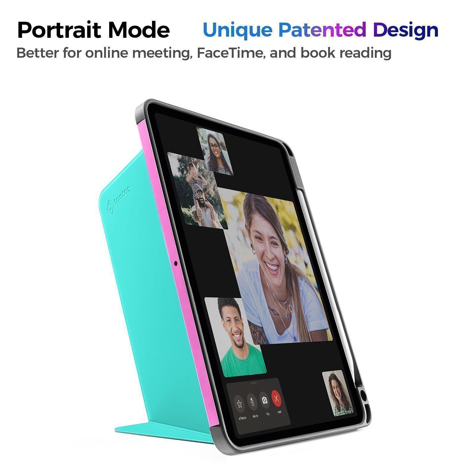 Tomtoc Funda  vertical para iPad Pro 11"- Blue Mint-2