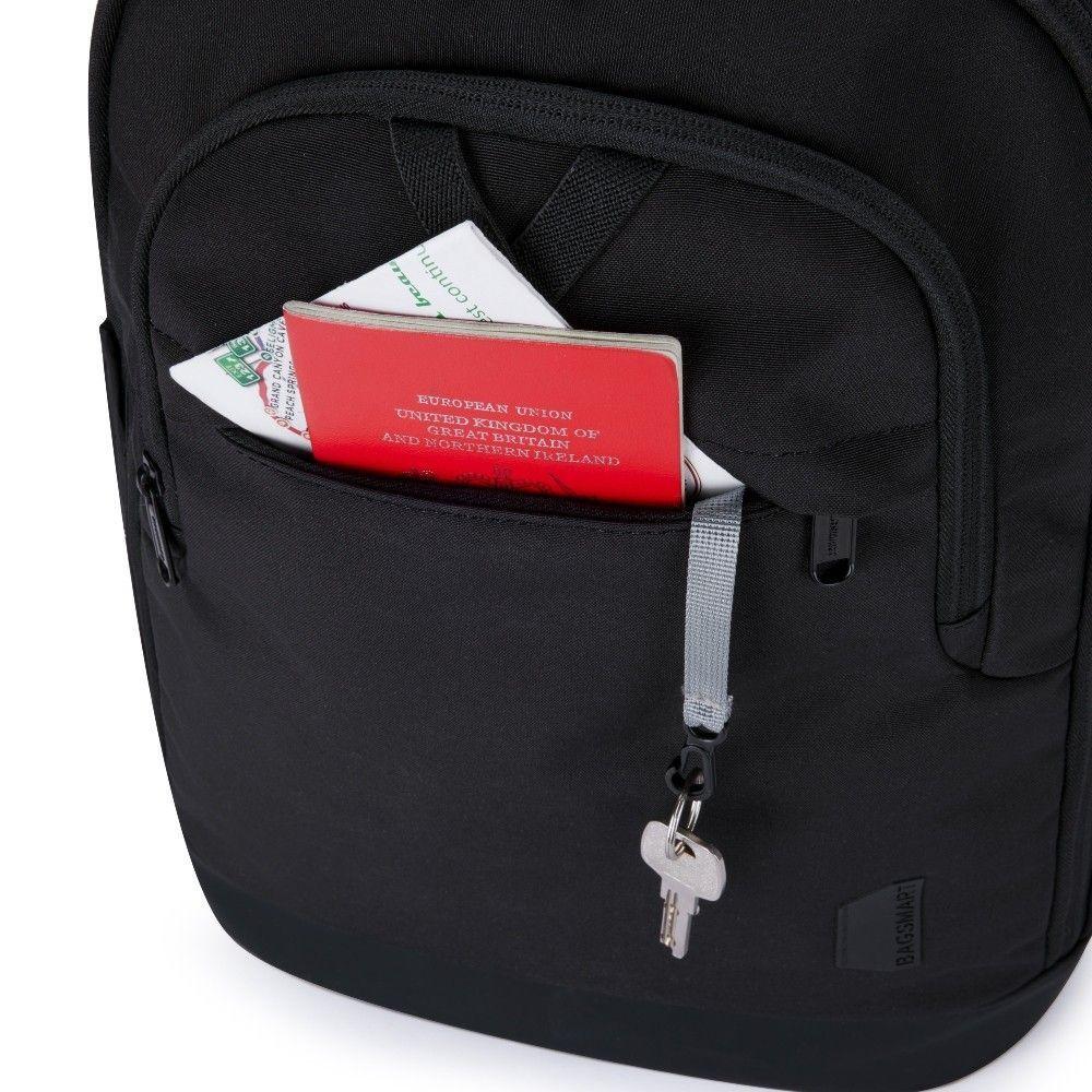 Bagsmart Mochila para notebook de 17.3" - Negro-4