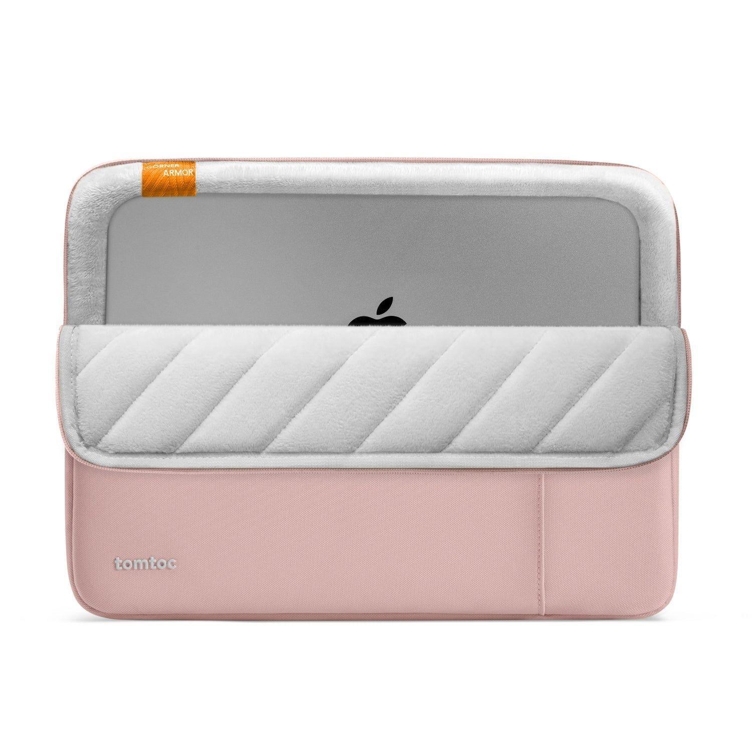 Tomtoc Funda Defender-A13 para MacBook Pro de 14" Rosado-1