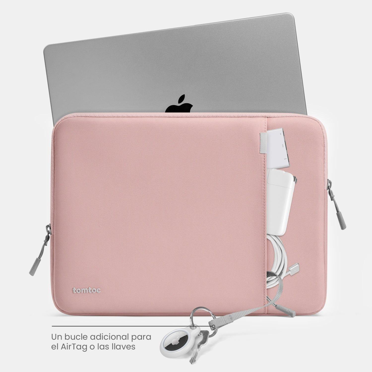 Tomtoc Funda Defender-A13 para MacBook Pro de 14" Rosado-2