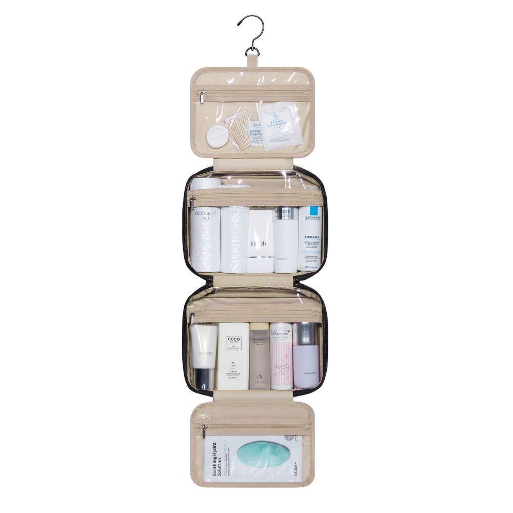 Bagsmart - Neceser de aseo para colgar más bolsa de cosmeticos - Negro-2