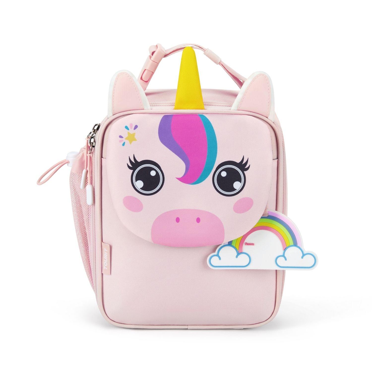 Tourit Lonchera Térmica Kids 5.5L Infantil Impermeable Rosado Unicornio-0