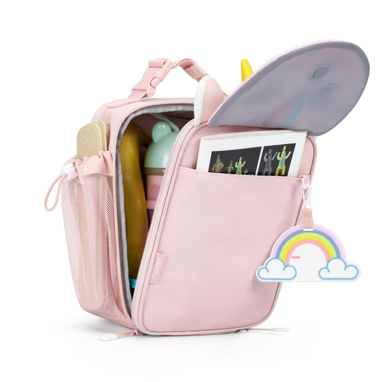 Tourit Lonchera Térmica Kids 5.5L Infantil Impermeable Rosado Unicornio-3