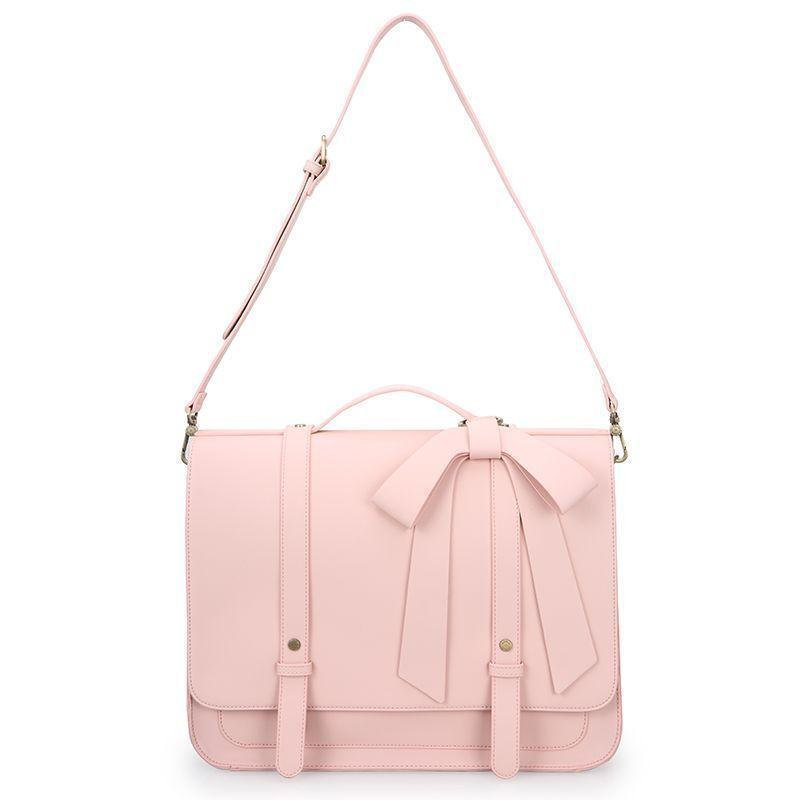 Ecosusi Mochila y Maletín con Lazo Removible Summer Garden Romance para 14" - Rosado-4