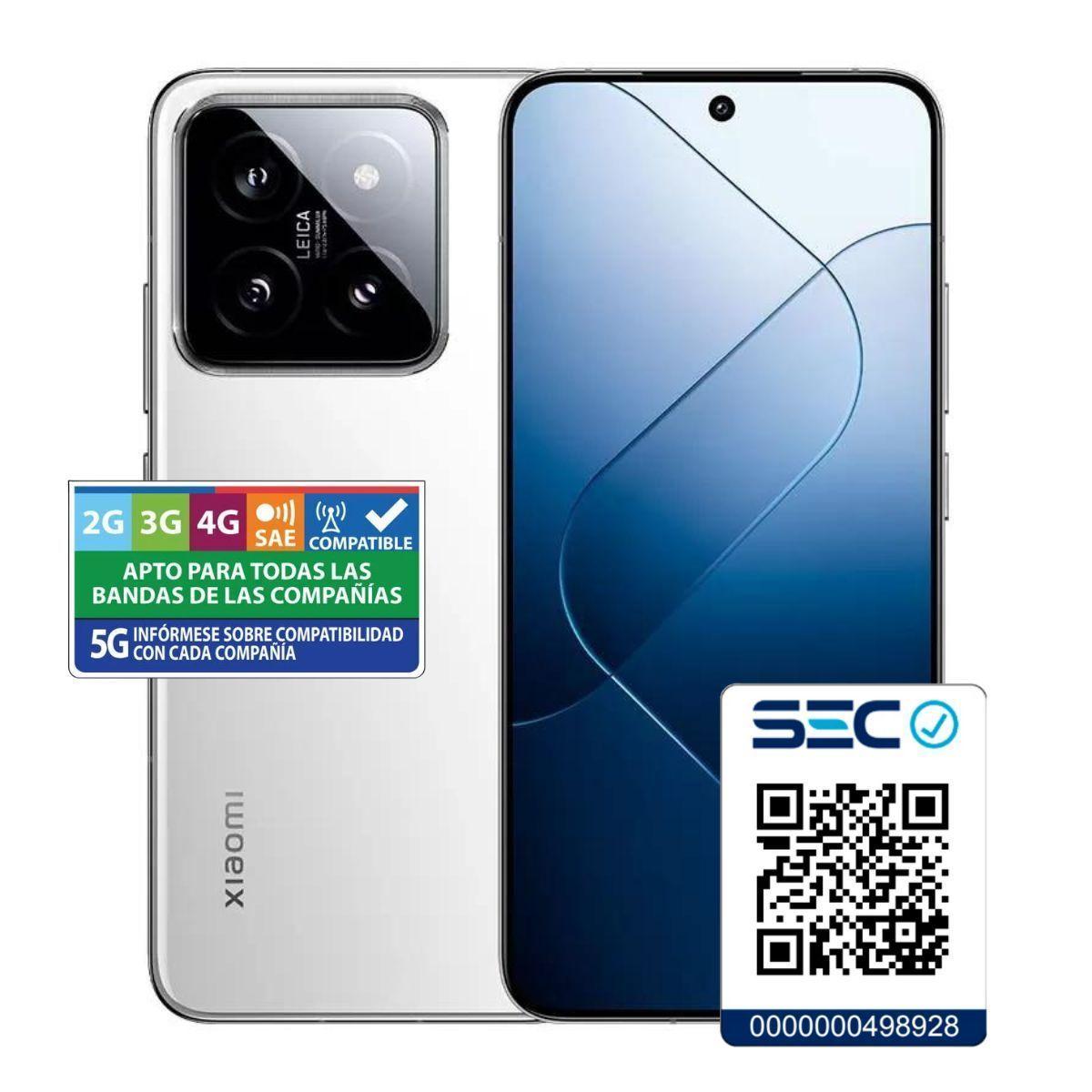 Xiaomi 14 5G 12GB + 512GB Blanco-1
