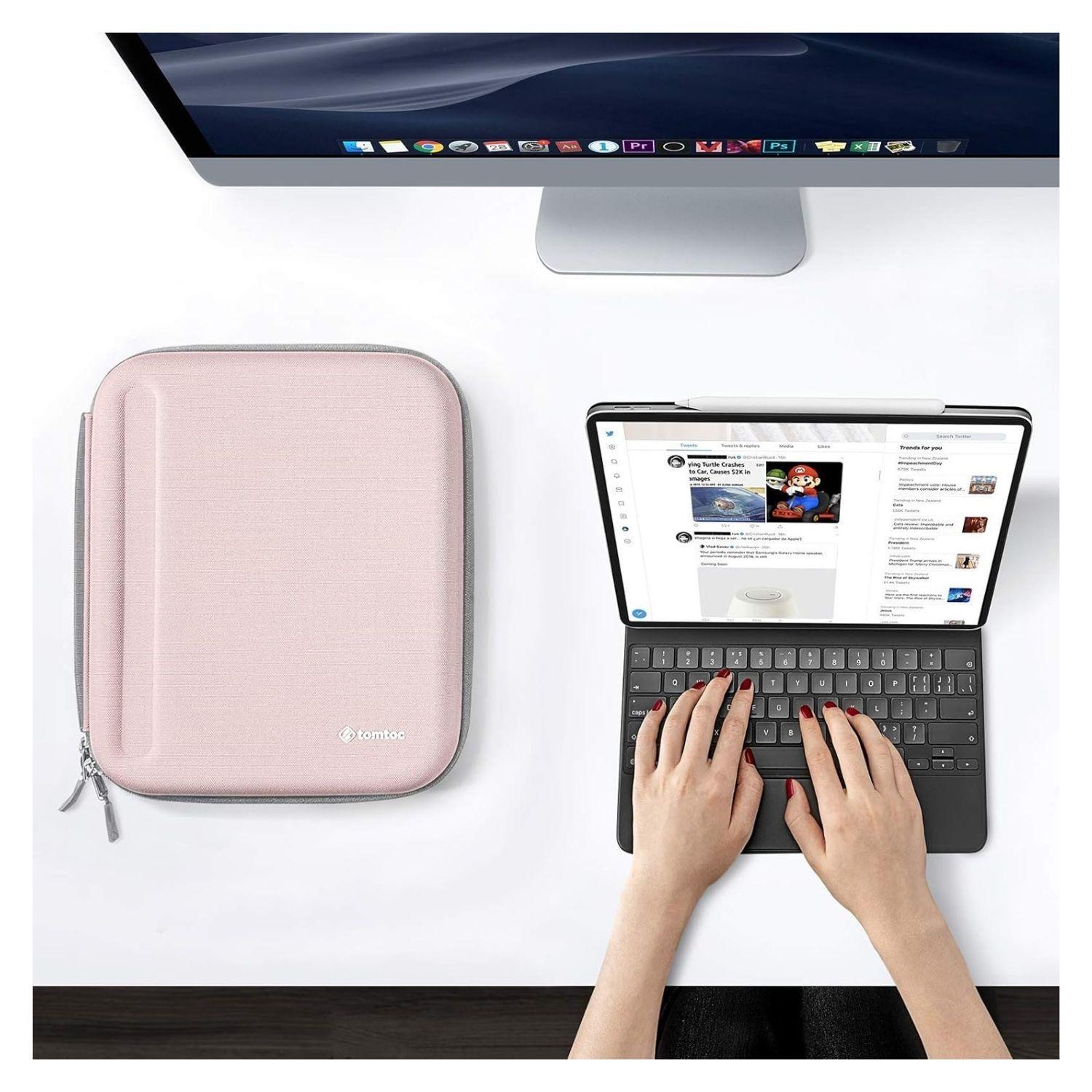 Tomtoc Estuche Portafolio FancyCase-B06 para iPad Air/Pro de 11" - Rosado-2