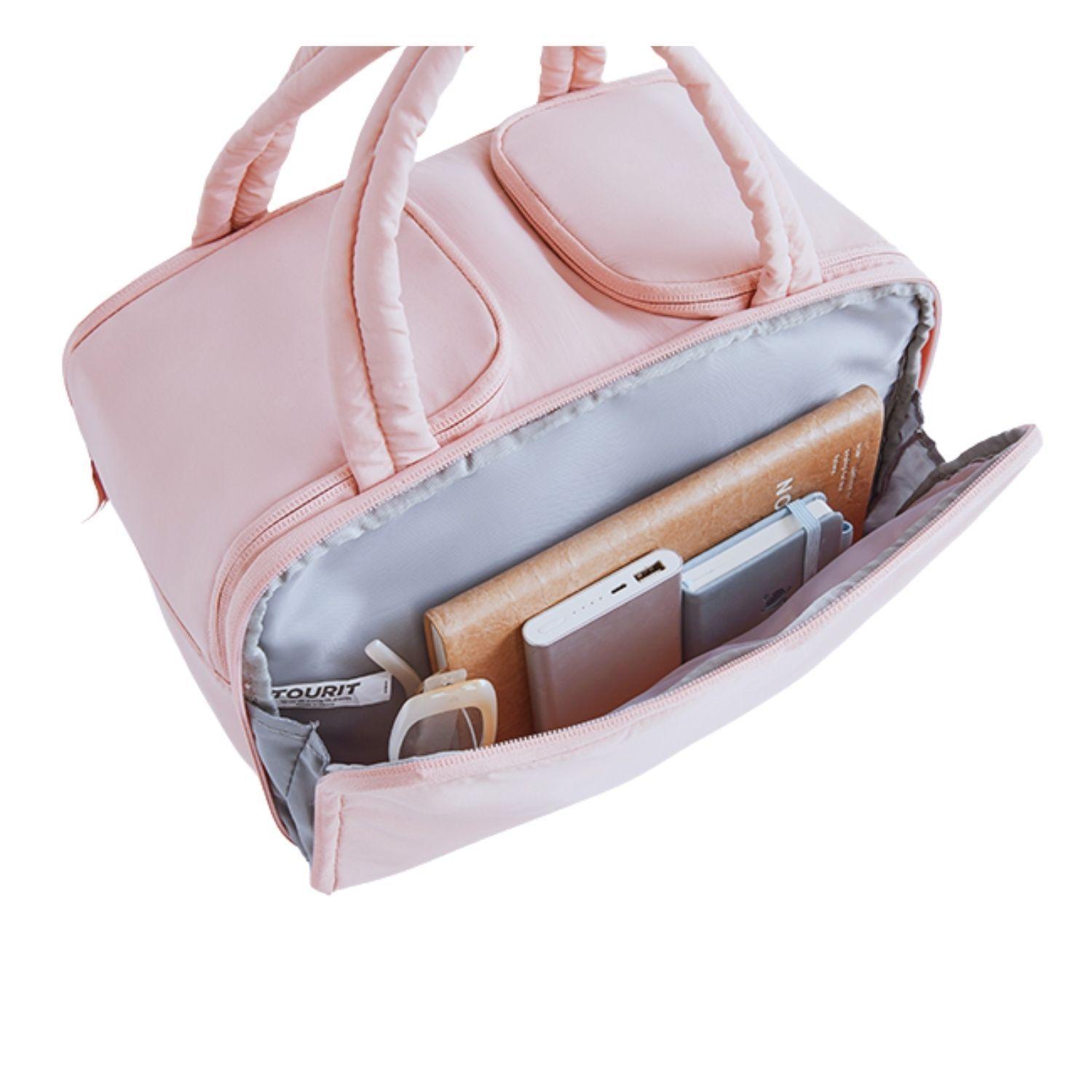 Tourit Lonchera Térmica Puffy 8.5L Hielo Reusable Rosa Claro-8
