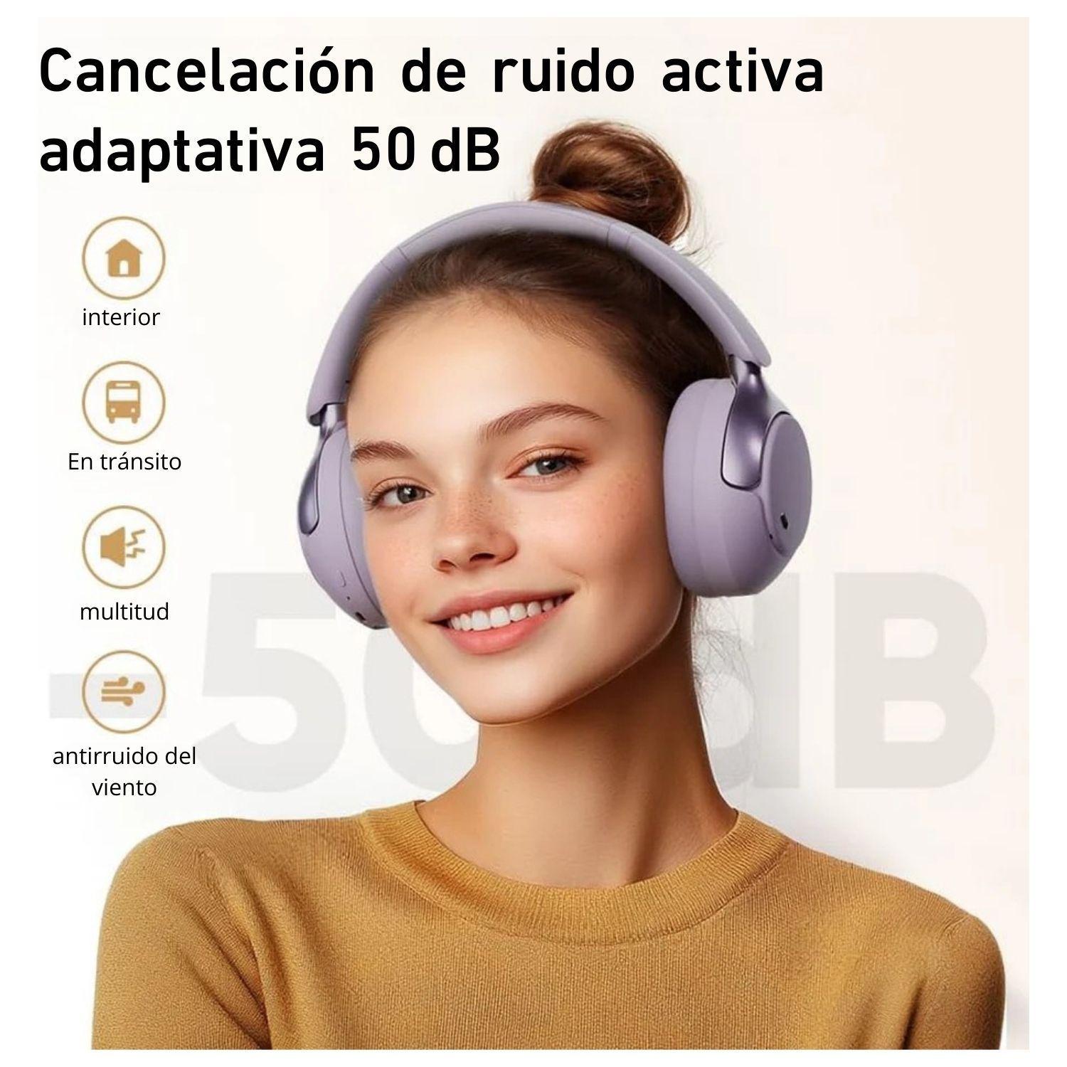 QCY H3 Pro Audifonos Bluetooth Inalámbricos ANC Morado-7