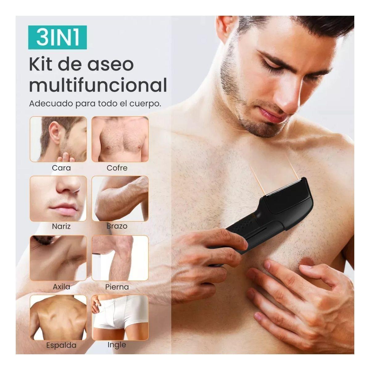 Bomidi Afeitadora Eléctrica Inalámbrica USB HT1 Plateado-2
