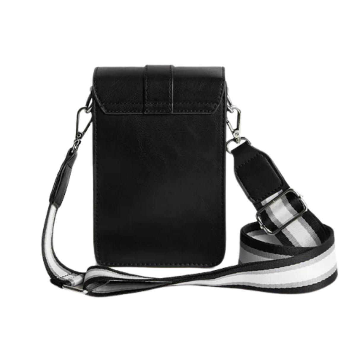 Ecosusi Bolso Cruzado Vintage para Teléfono - Negro-6