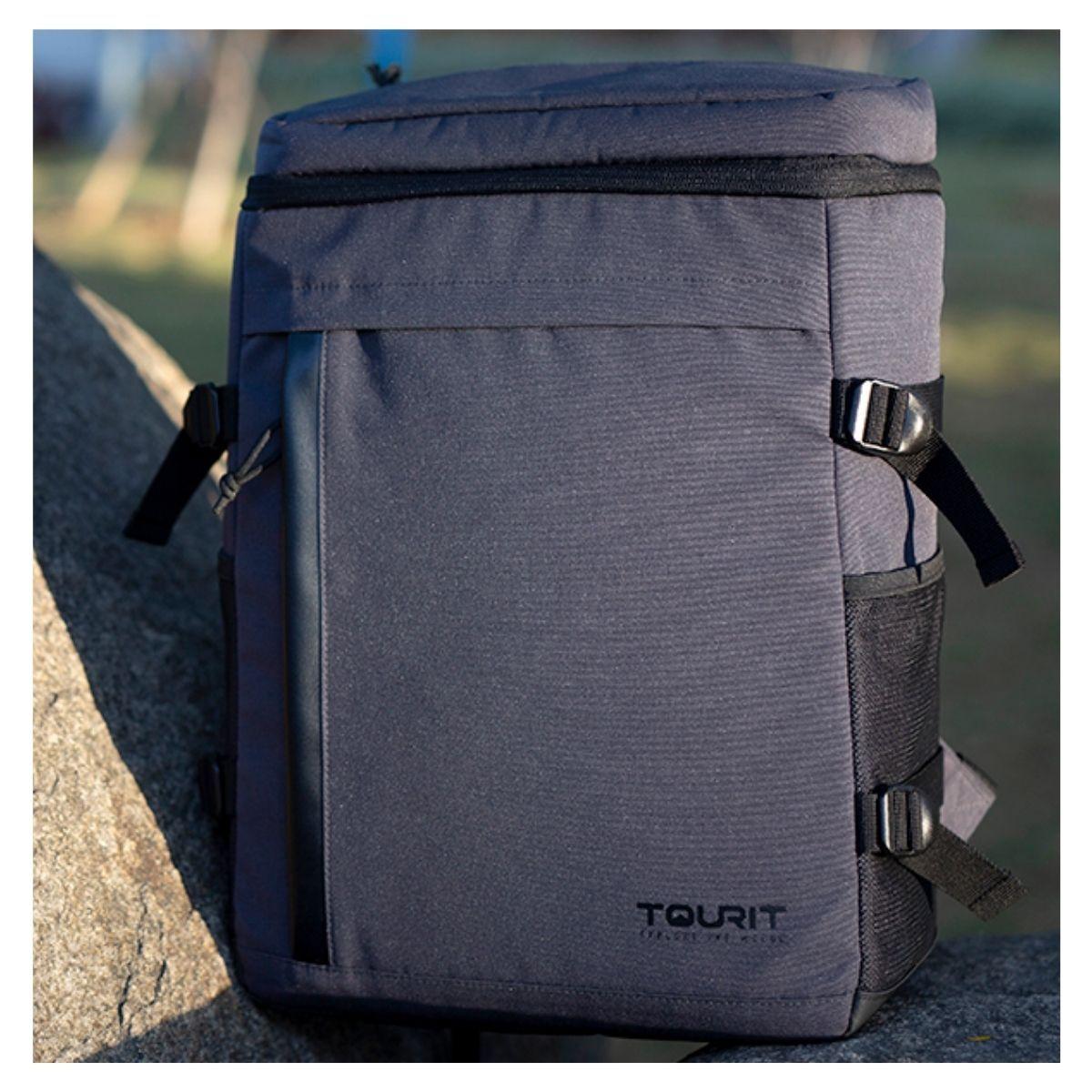 Tourit Mochila térmica para 32 latas - Azul-7