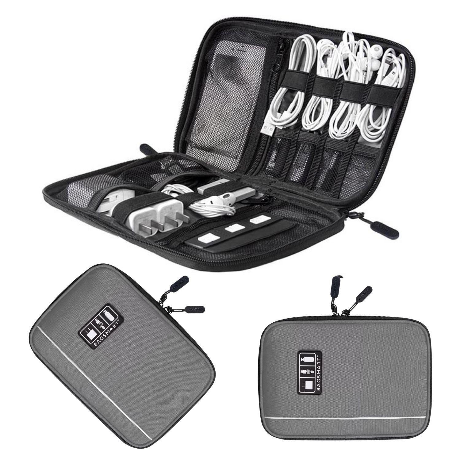 Bagsmart Organizador electrónico Glendora para viajes- Gris-6