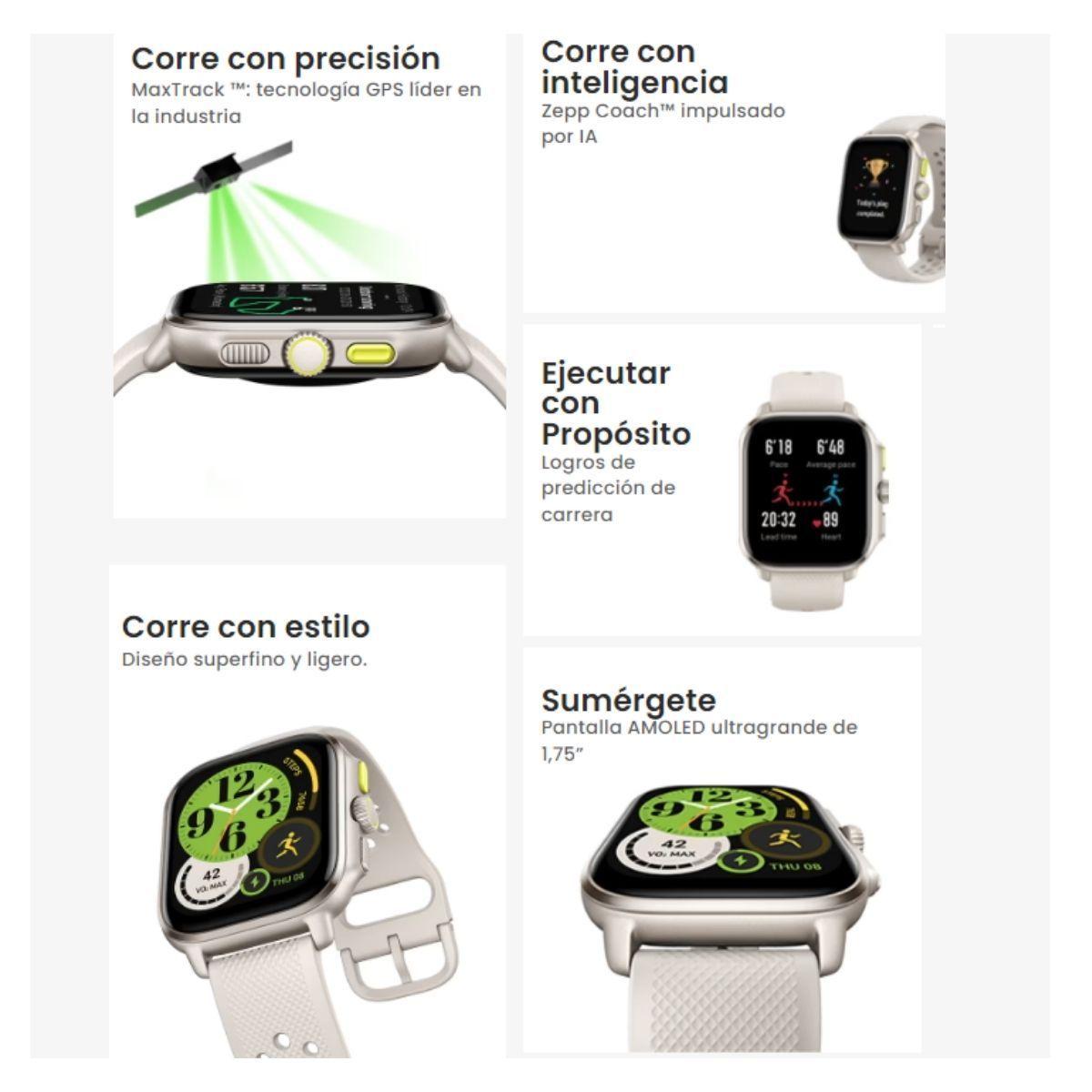 Amazfit Cheetah Square Reloj Inteligente Alexa Integrado Dorado-4