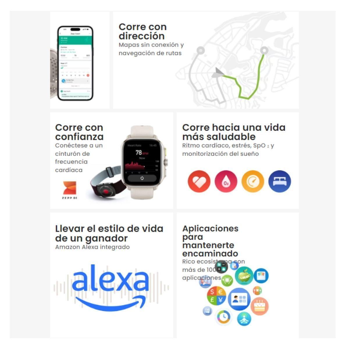 Amazfit Cheetah Square Reloj Inteligente Alexa Integrado Dorado-5