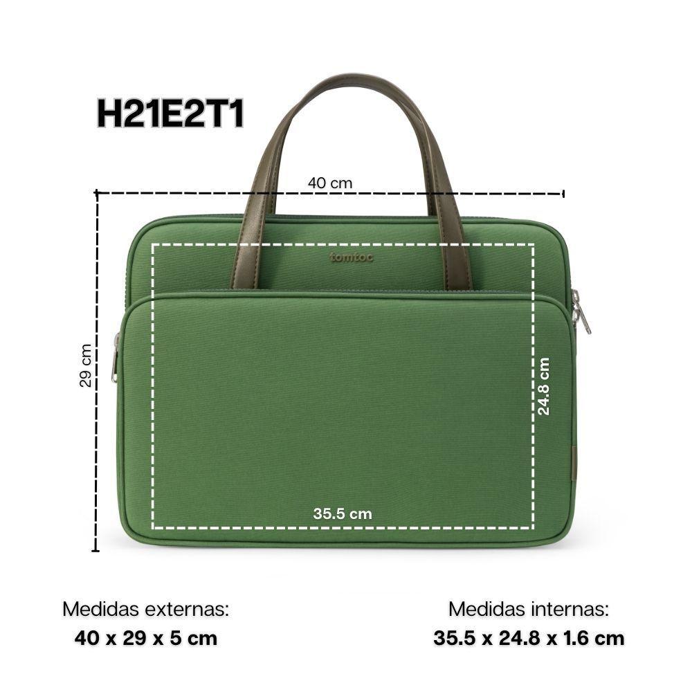 Tomtoc Maletín Premium H21 para Macbook Pro de 16" - Verde-2