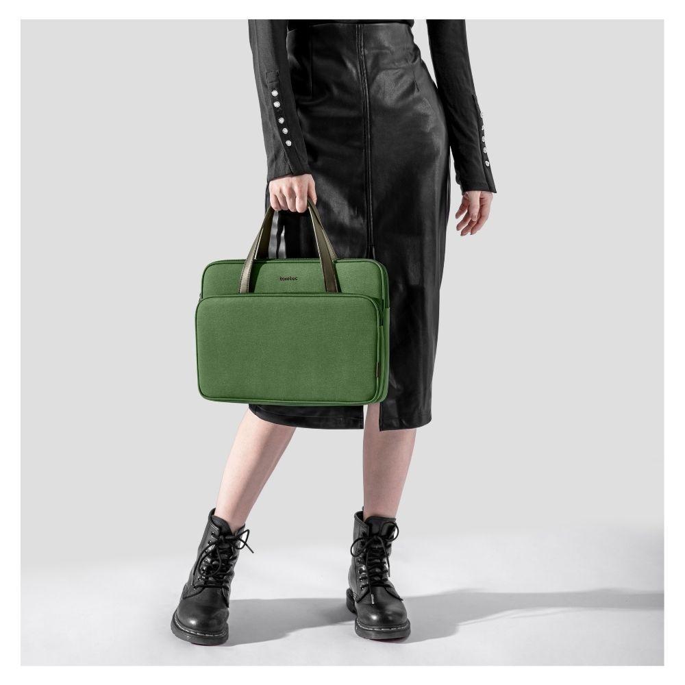 Tomtoc Maletín Premium H21 para Macbook Pro de 16" - Verde-7