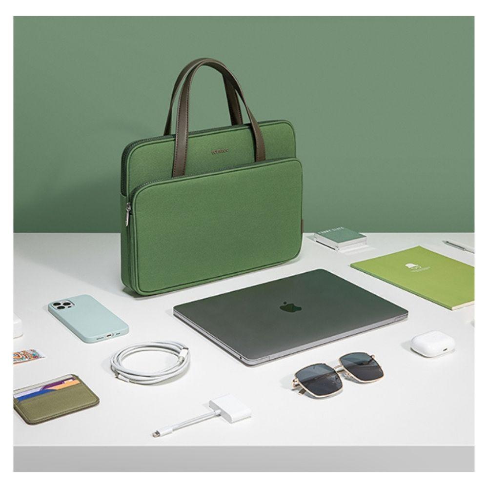 Tomtoc Maletín Premium H21 para Macbook Pro de 16" - Verde-6