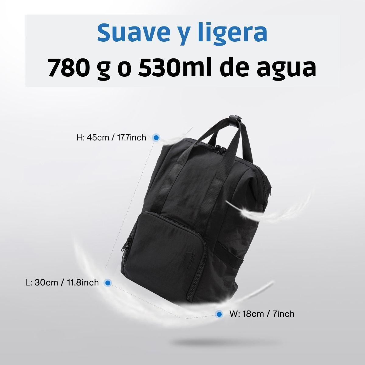 Bagsmart - Mochila para notebook de hasta 15.6" impermeable - Negro-6