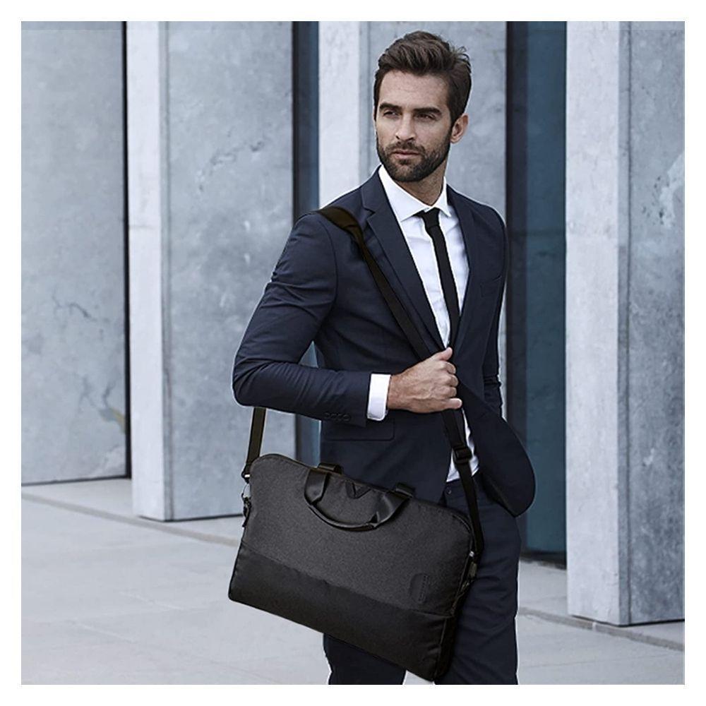 Bagsmart Bolso computador SLIM para 15.6''- Negro Completo-7