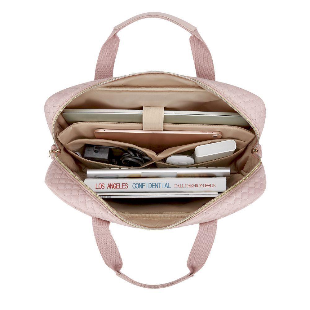 Bagsmart Maletín Bonchemin para Notebook 15,6″ Trabajo y Viaje Rosado-6