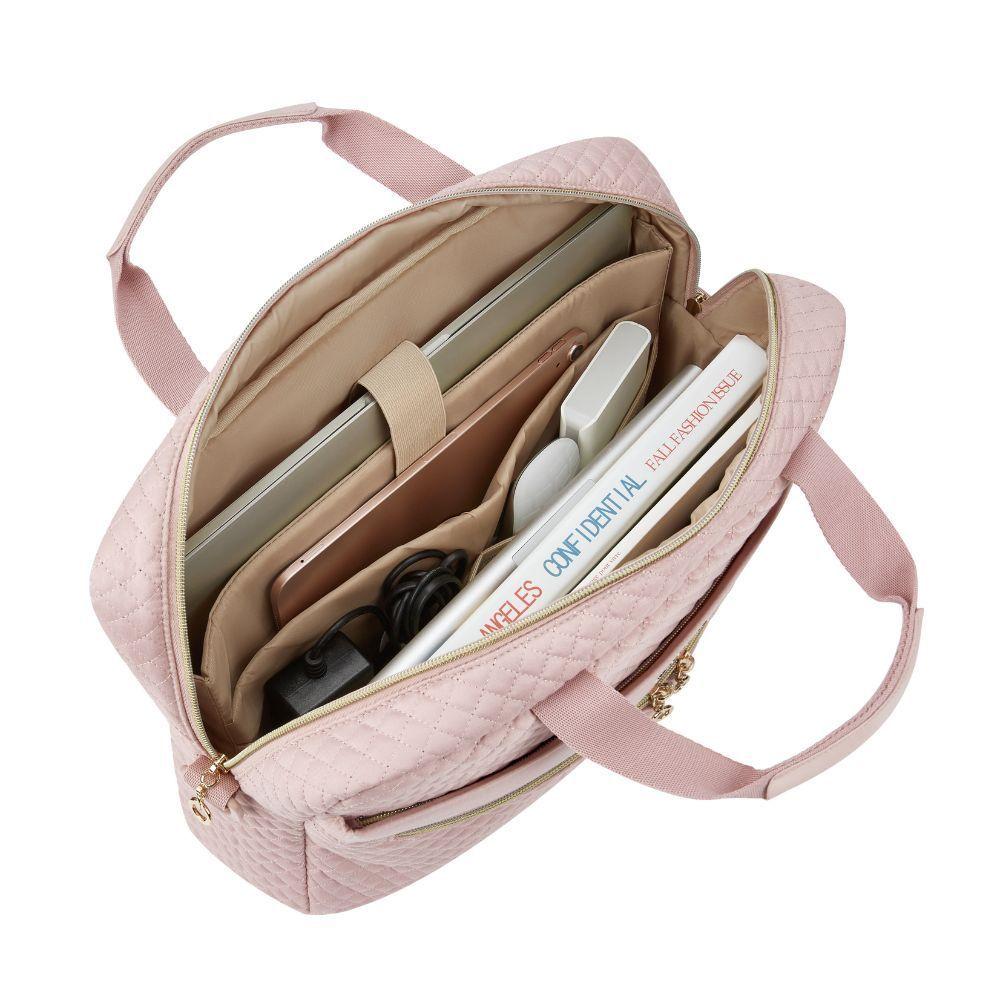 Bagsmart Maletín Bonchemin para Notebook 15,6″ Trabajo y Viaje Rosado-5