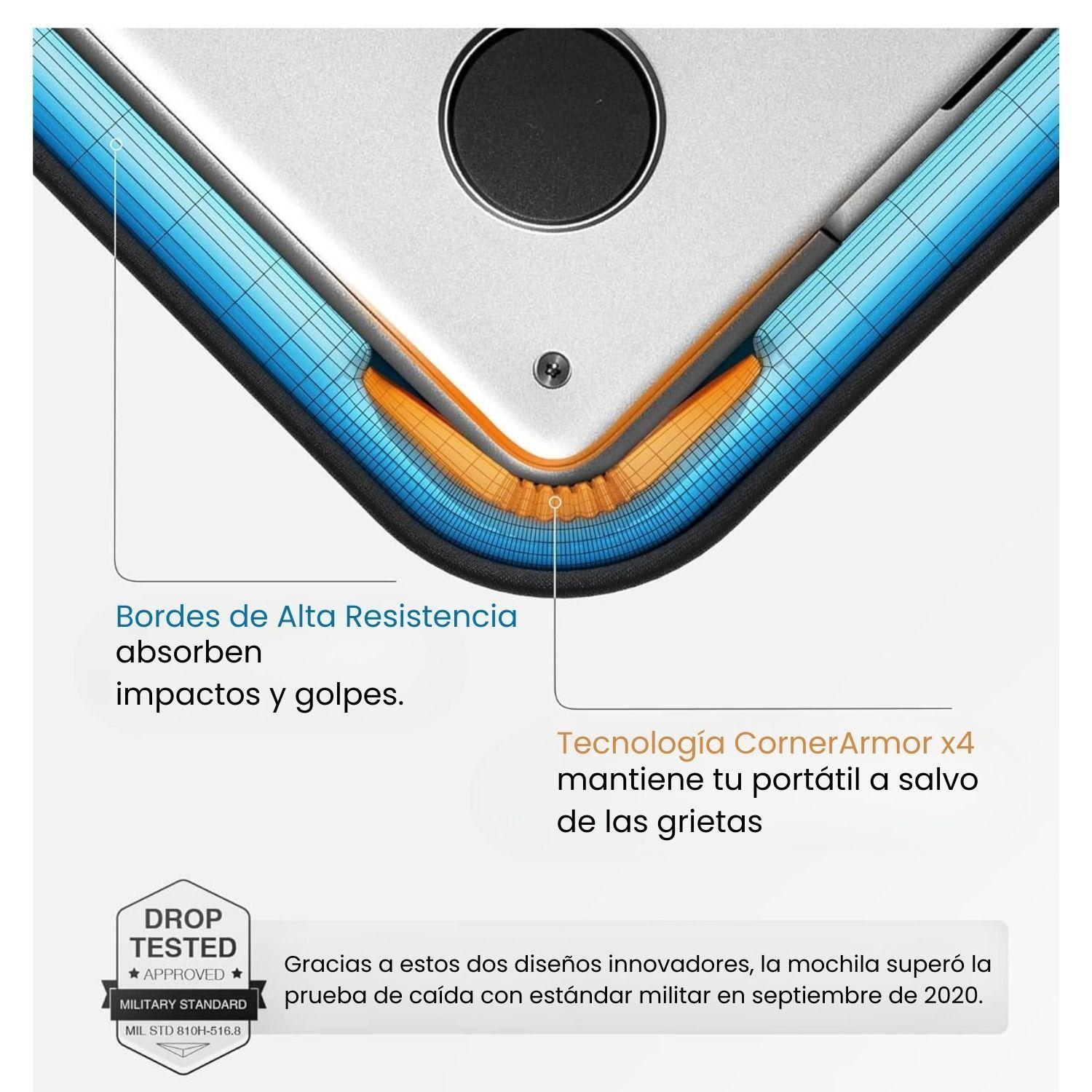 Tomtoc Funda Terra-A27 para MacBook Air 13" - Negro-4