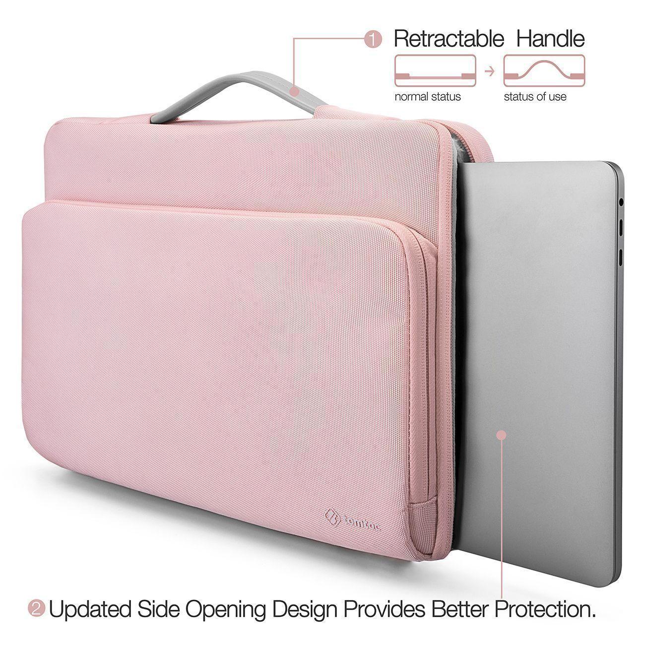 Tomtoc-funda A14 Para 14''Notebook/Macbook- Rosado-4