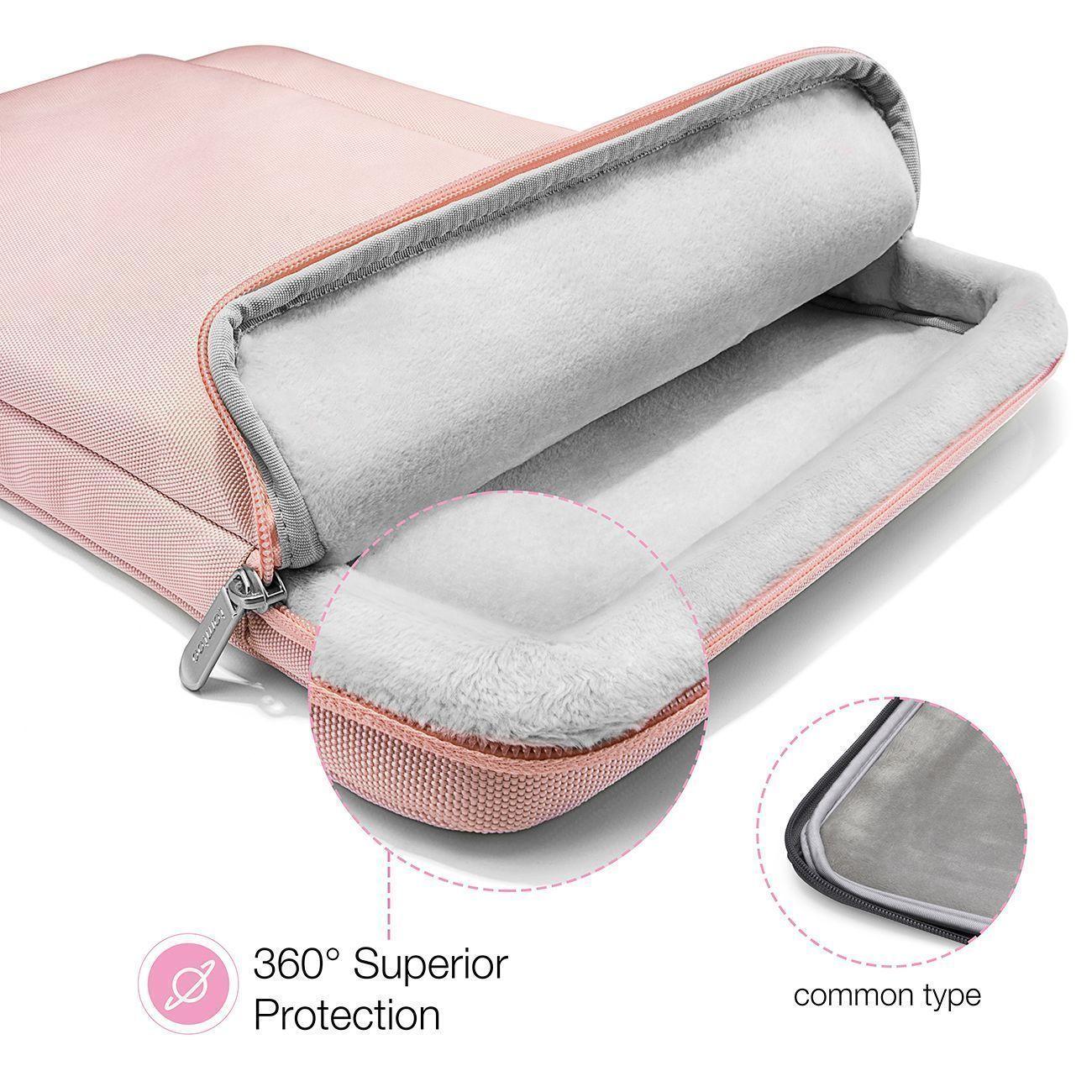 Tomtoc-funda A14 Para 14''Notebook/Macbook- Rosado-1