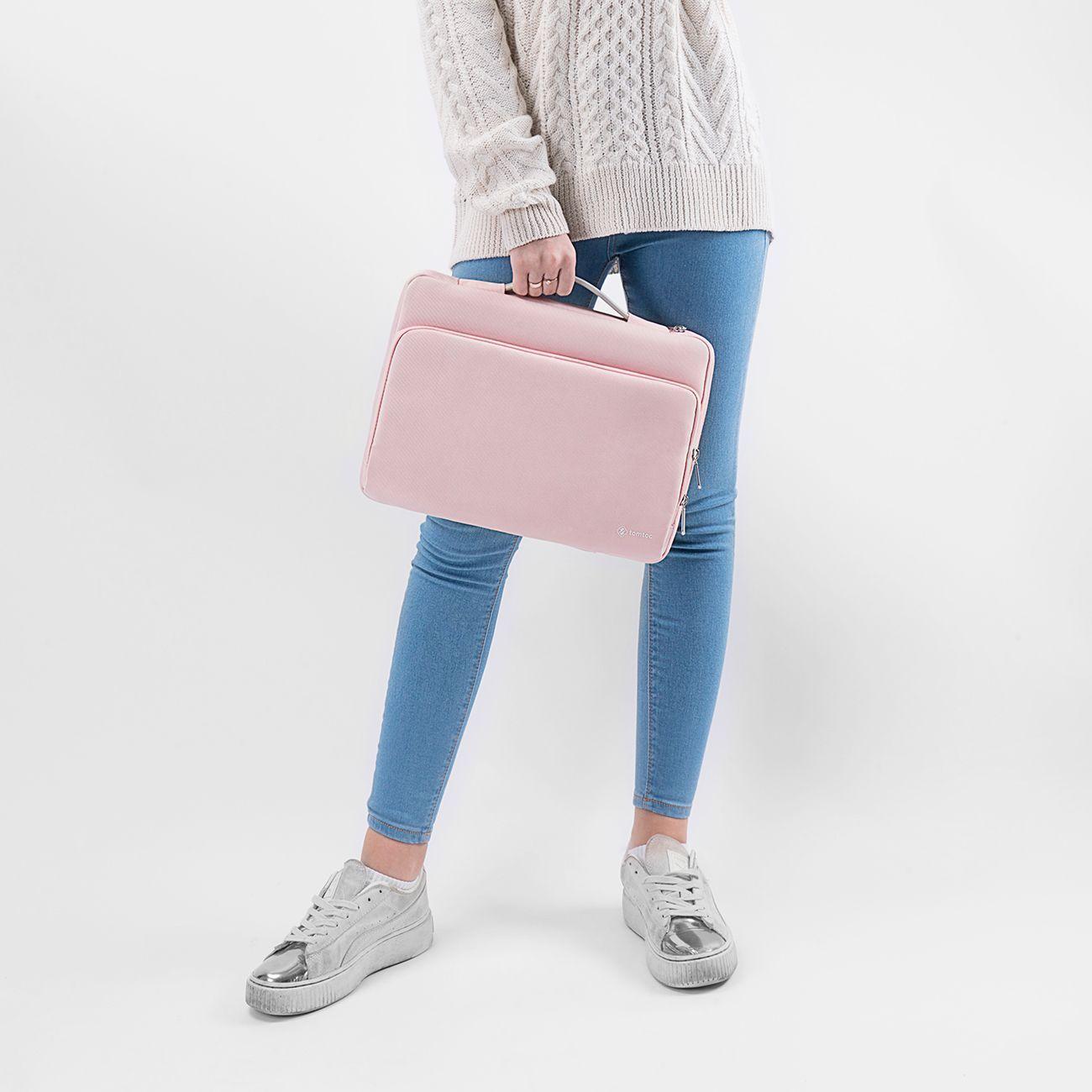 Tomtoc-funda A14 Para 14''Notebook/Macbook- Rosado-2