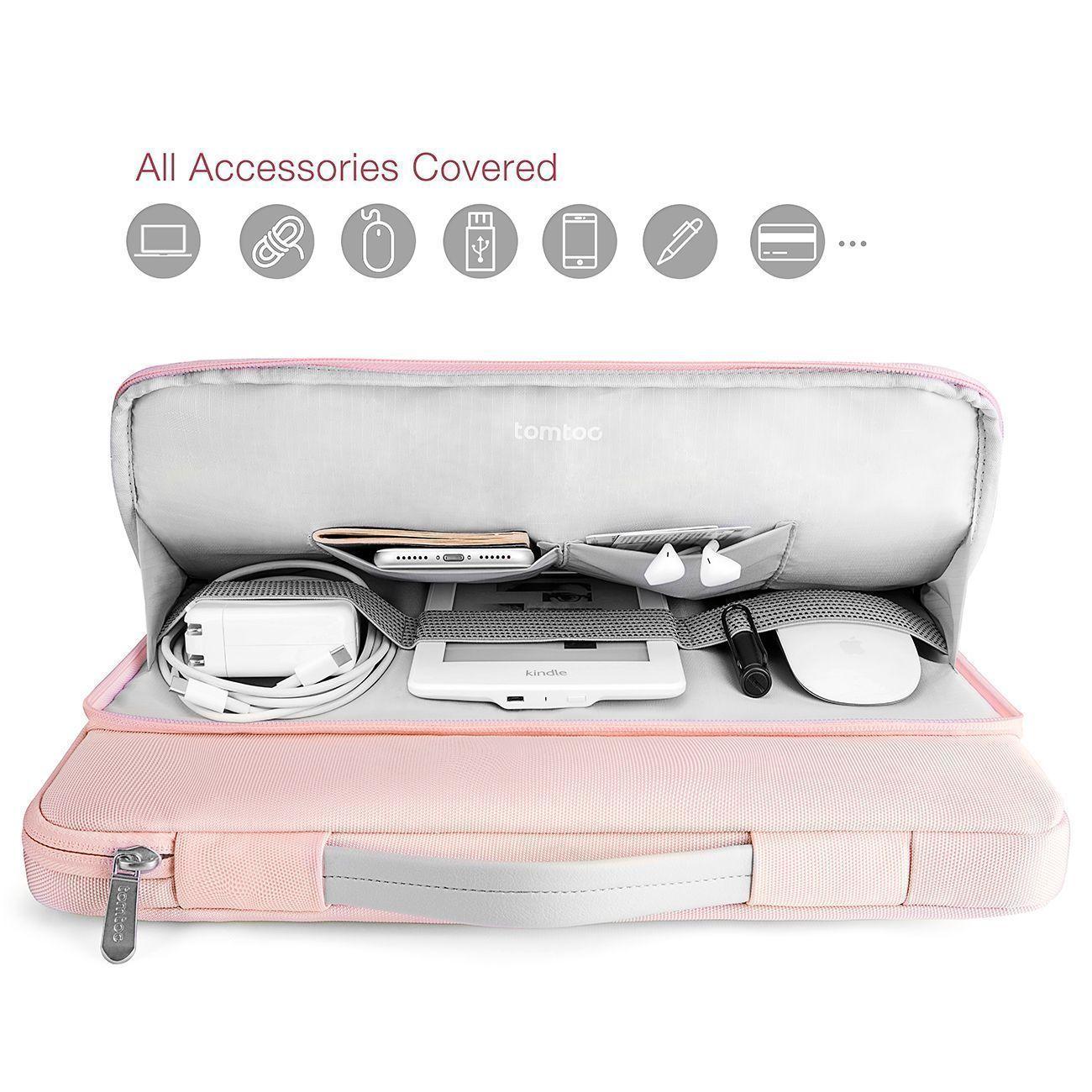 Tomtoc-funda A14 Para 14''Notebook/Macbook- Rosado-3