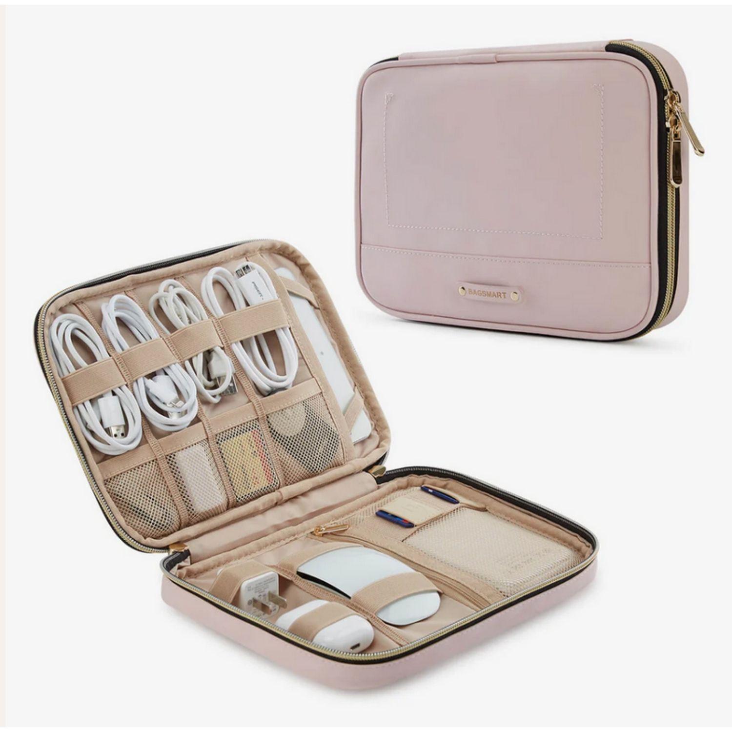 Bagsmart Organizador Electrónico Universal para Viajes Rosado-1