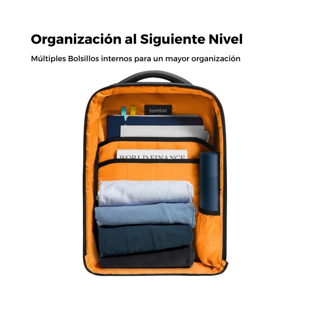 Tomtoc Mochila Premium TechPack-T73 X-PAC 30L Macbook 16" Negro-6