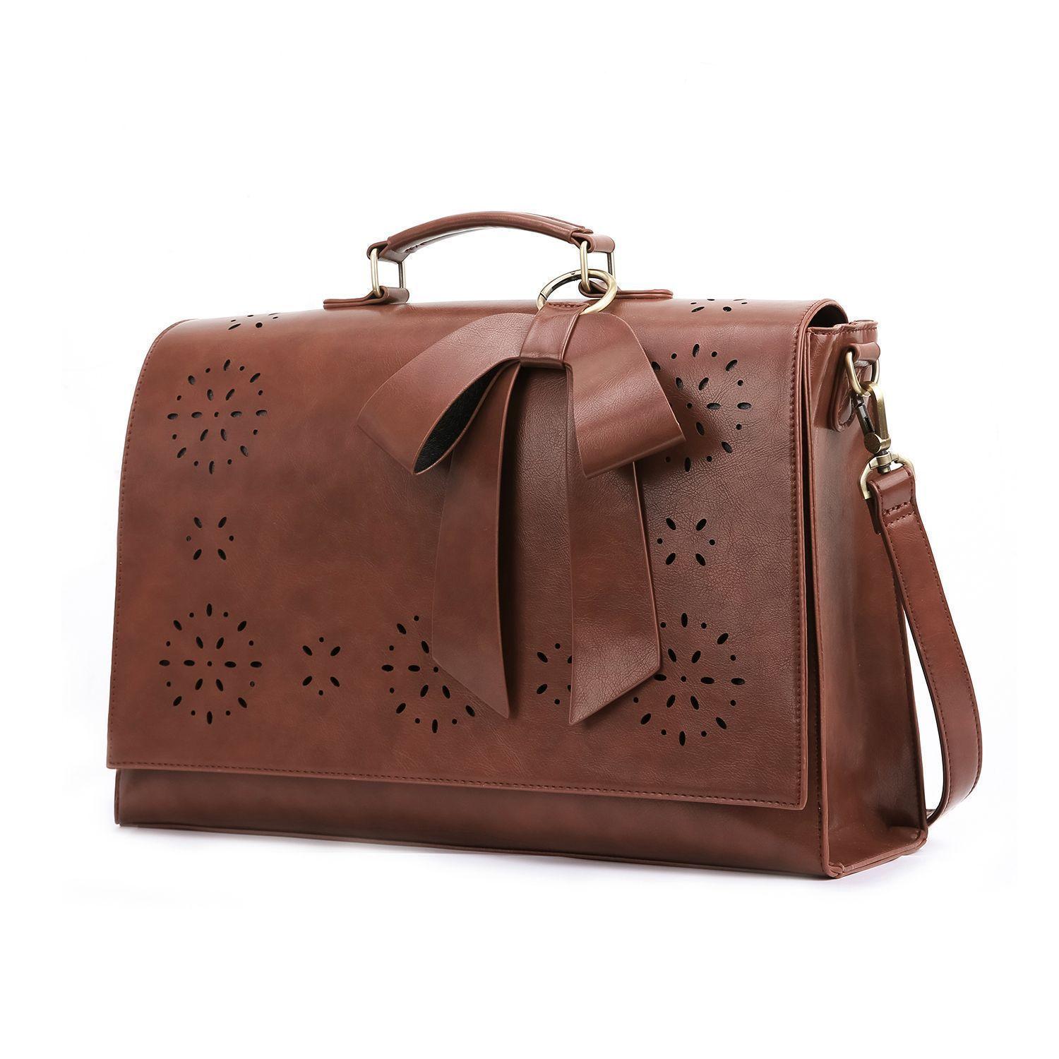 Ecosusi Maletín BOW para laptop 15.6" - Café-2