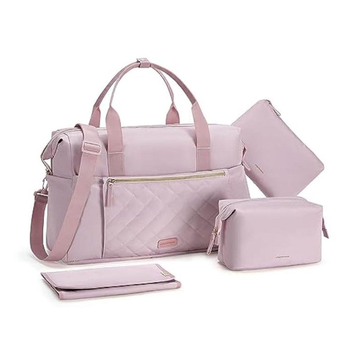 Mommore Bolso Maternal para Hospital Set 4 Piezas 39L - Rosado-0