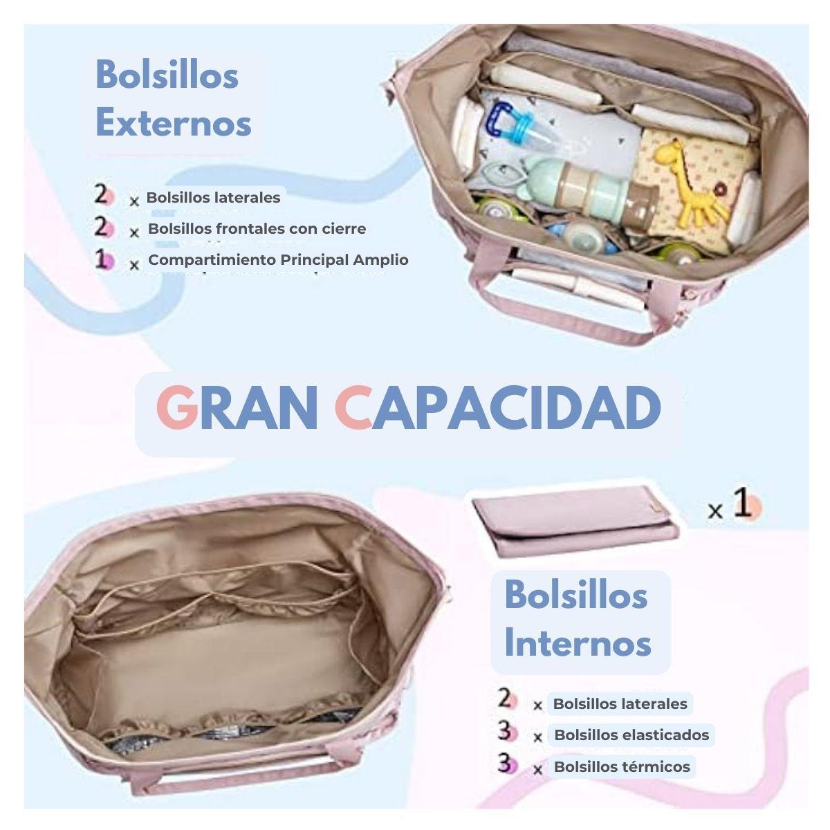 Mommore Bolso Maternal para Hospital Set 4 Piezas 39L - Rosado-1