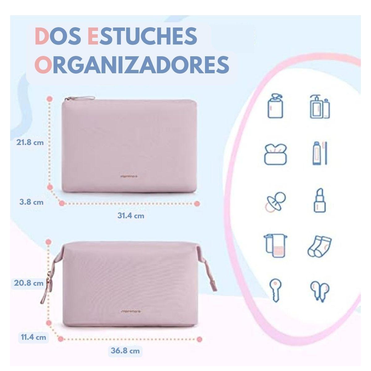 Mommore Bolso Maternal para Hospital Set 4 Piezas 39L - Rosado-2