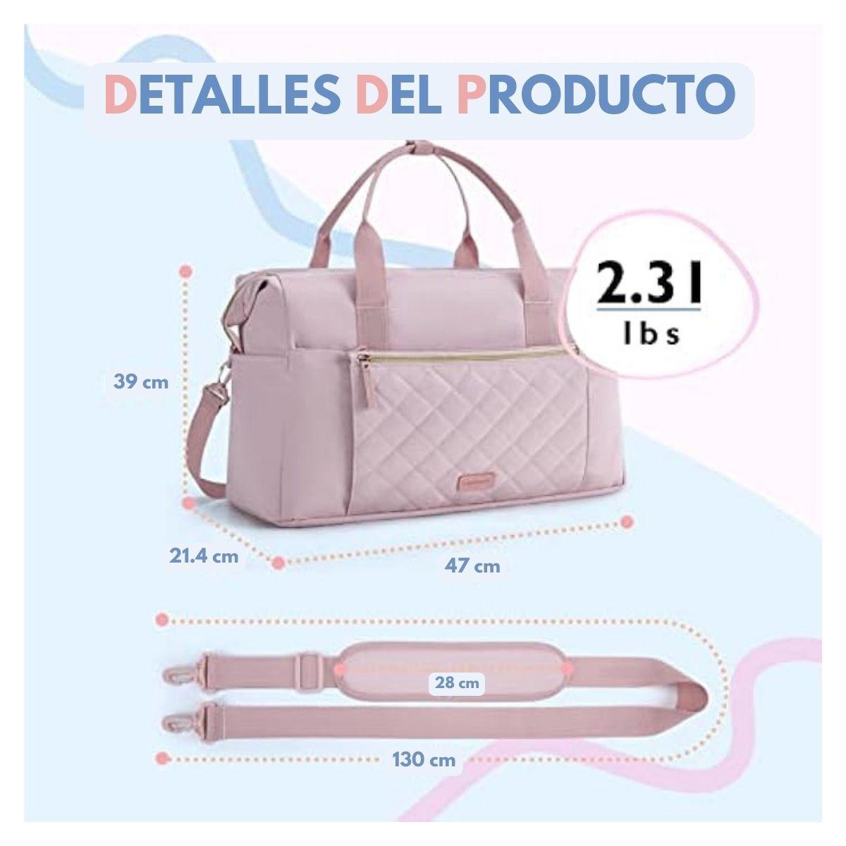 Mommore Bolso Maternal para Hospital Set 4 Piezas 39L - Rosado-3