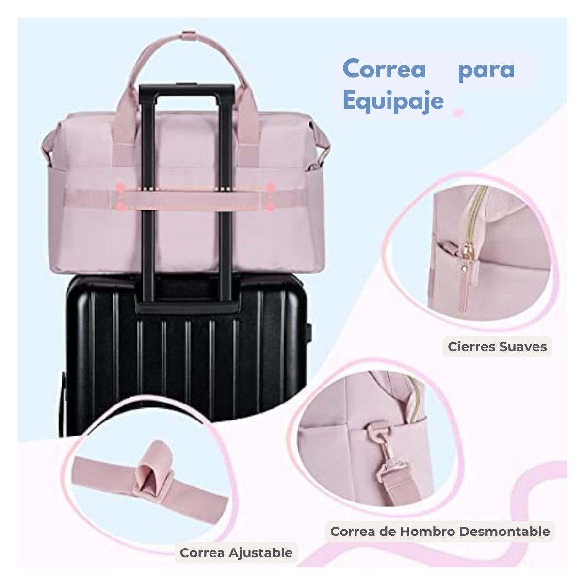 Mommore Bolso Maternal para Hospital Set 4 Piezas 39L - Rosado-4