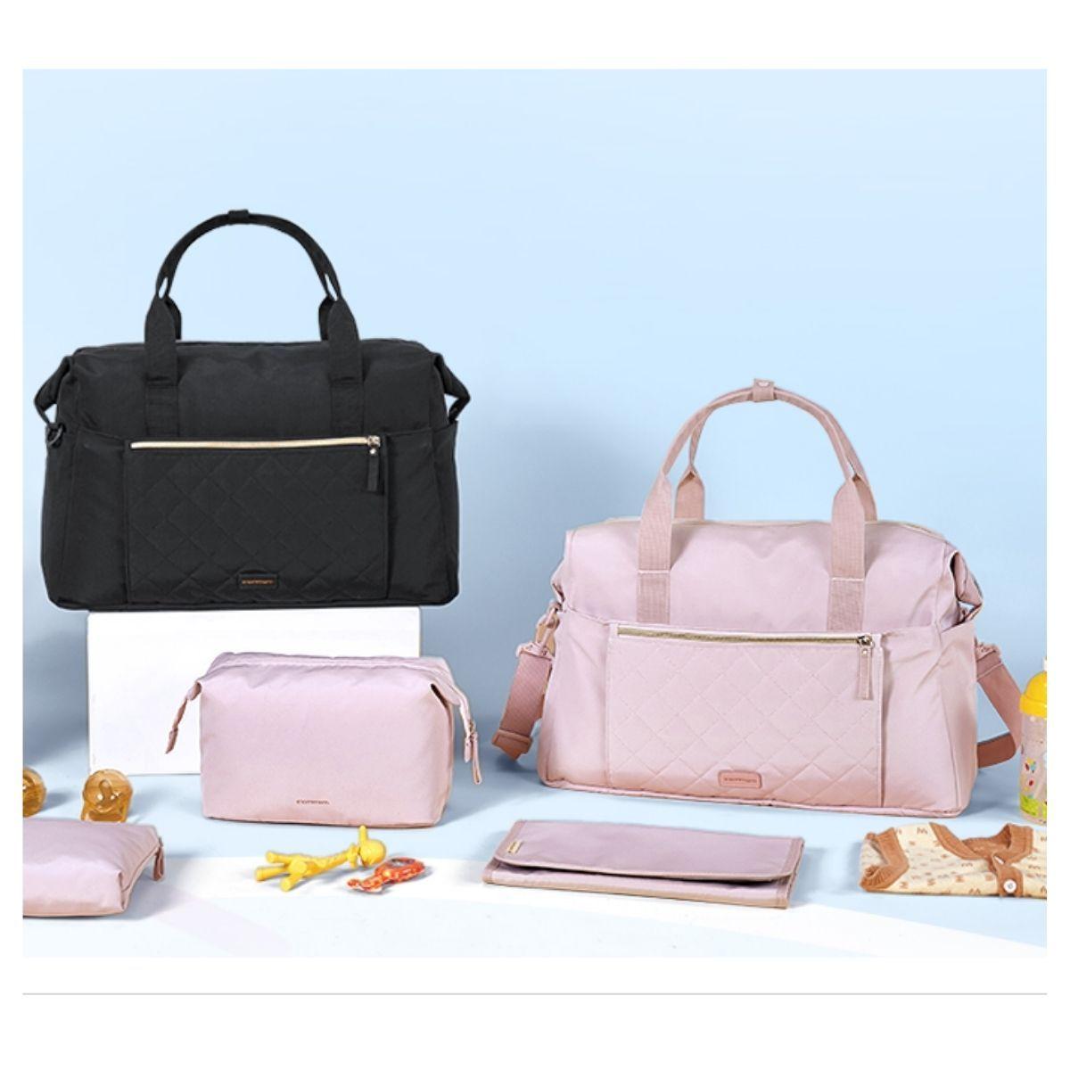 Mommore Bolso Maternal para Hospital Set 4 Piezas 39L - Rosado-7