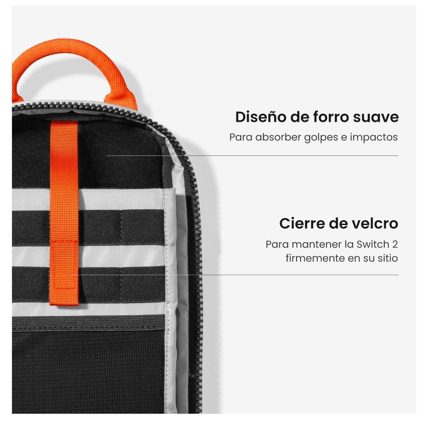 Tomtoc Bolso Bandolera GameOn-G49 para Switch 2 Gris-4