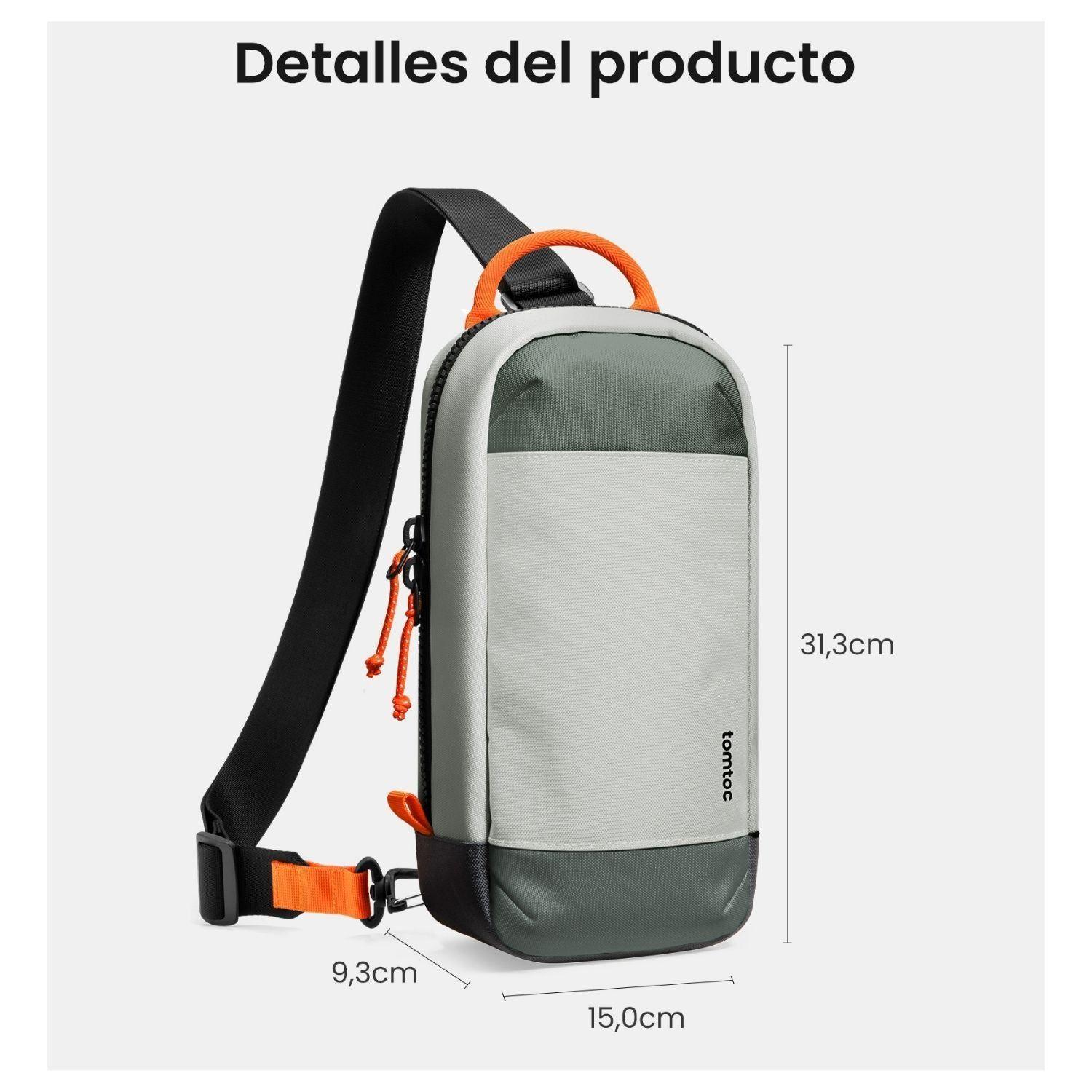 Tomtoc Bolso Bandolera GameOn-G49 para Switch 2 Gris-8