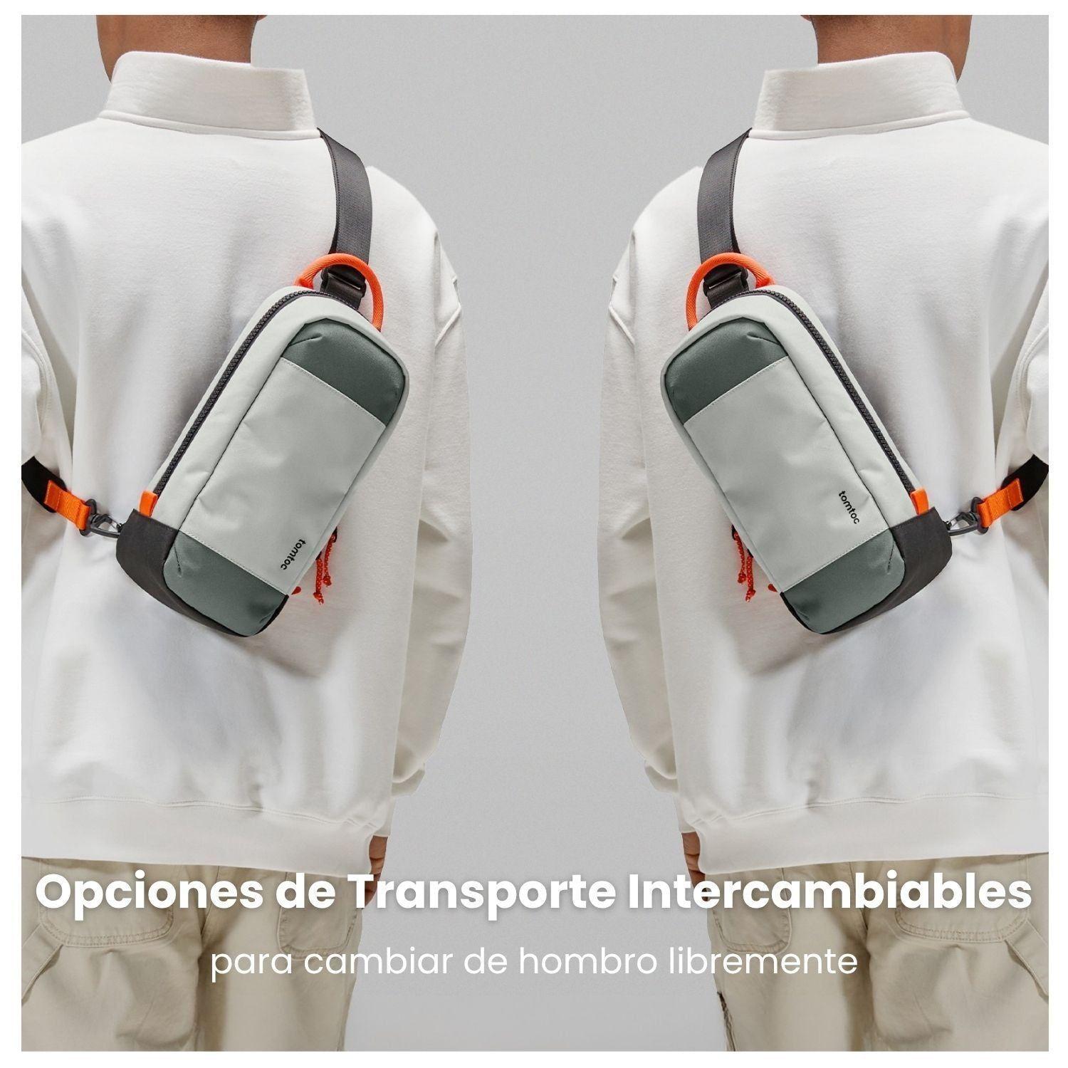 Tomtoc Bolso Bandolera GameOn-G49 para Switch 2 Gris-2