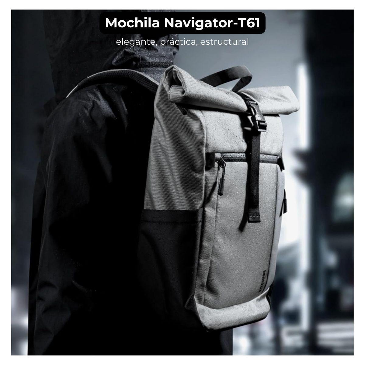 Tomtoc Mochila de Viaje Navigator-T61 para Macbook 16" - Gris-2