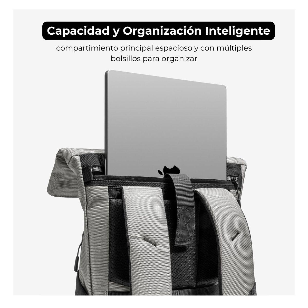 Tomtoc Mochila de Viaje Navigator-T61 para Macbook 16" - Gris-4