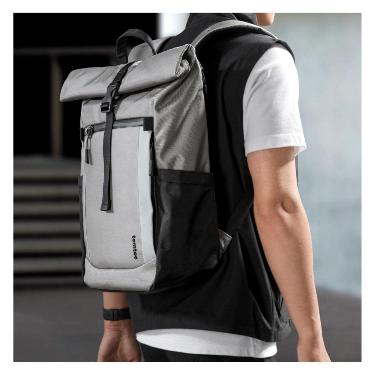 Tomtoc Mochila de Viaje Navigator-T61 para Macbook 16" - Gris-6