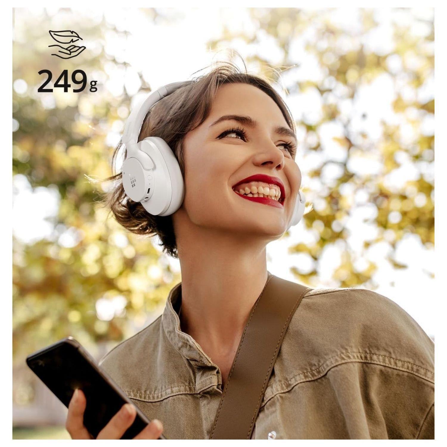 Tronsmart Audifonos Sounfii Q20S con Cancelación De Ruido Híbrida Blanco-7