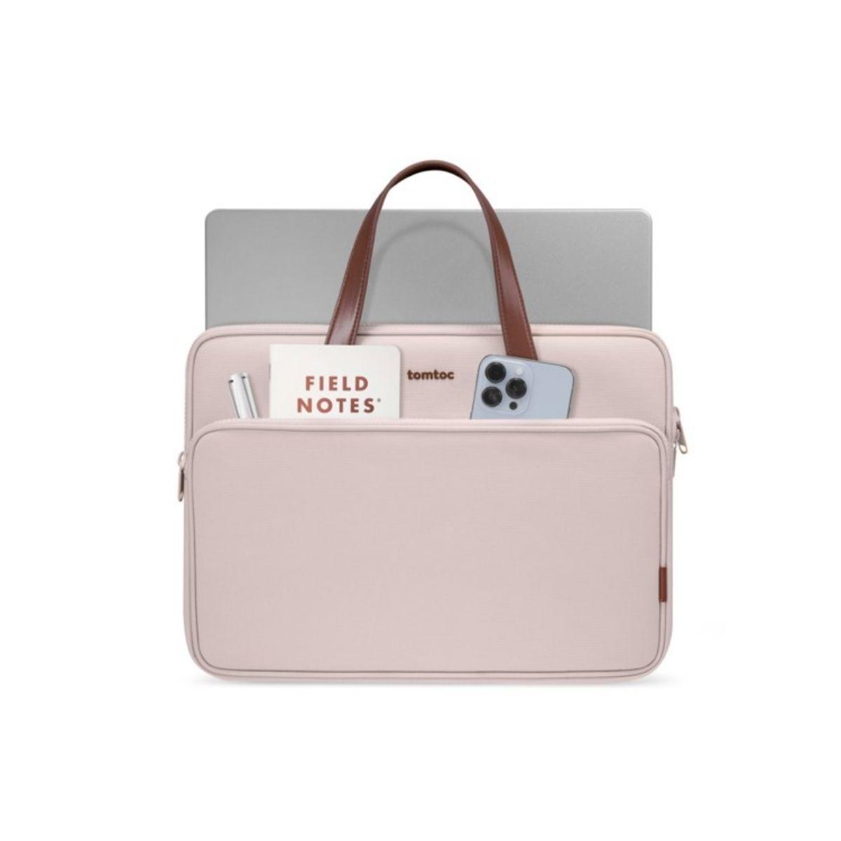 Tomtoc Maletín Versatile-A11 MacBook Pro 14" M3/M2/M1 - Rosado-5